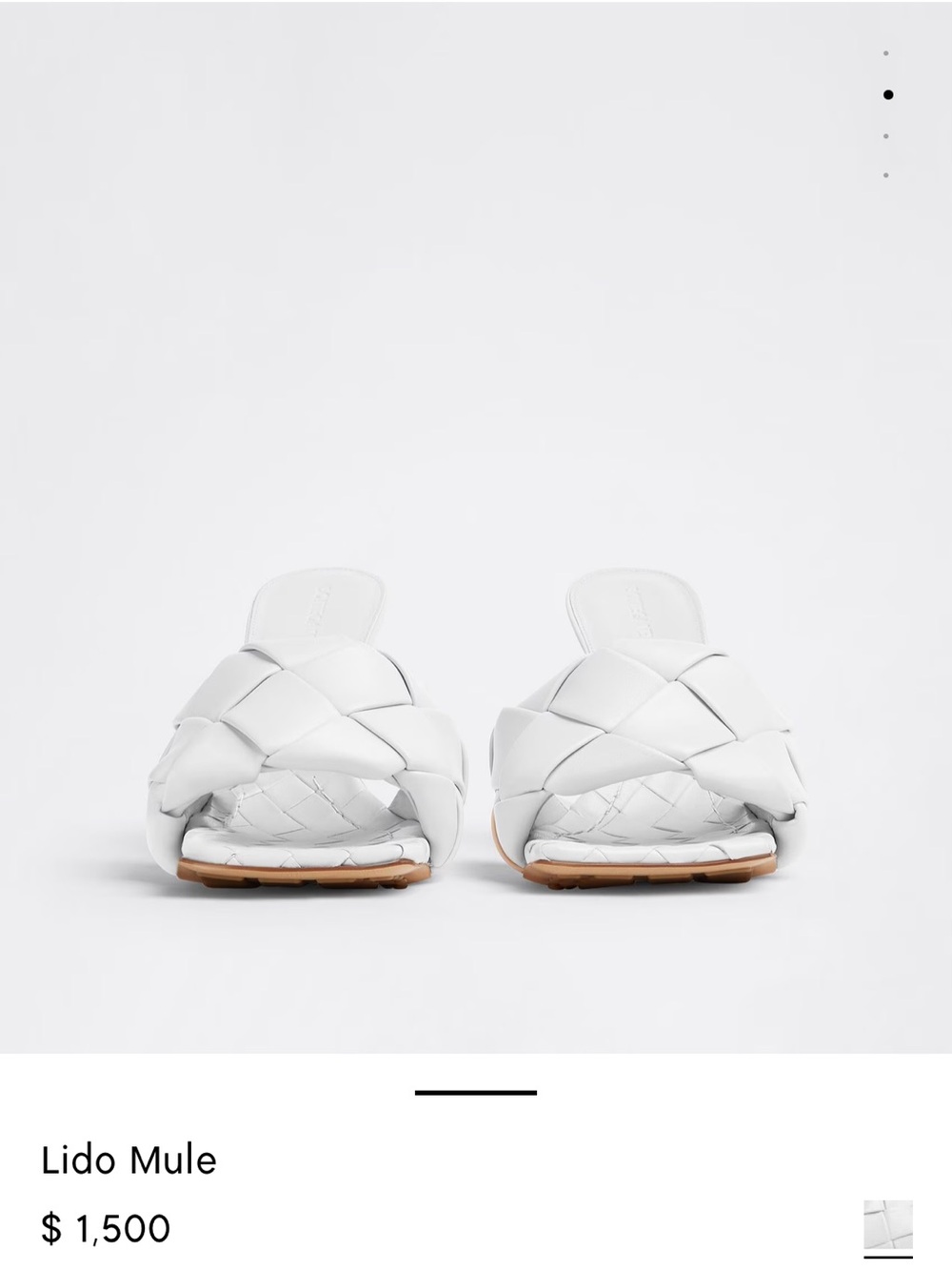 Bottega Veneta Intreccatio Mules.*One Size Off* Left size 37; right size 38 - Picture 2 of 14